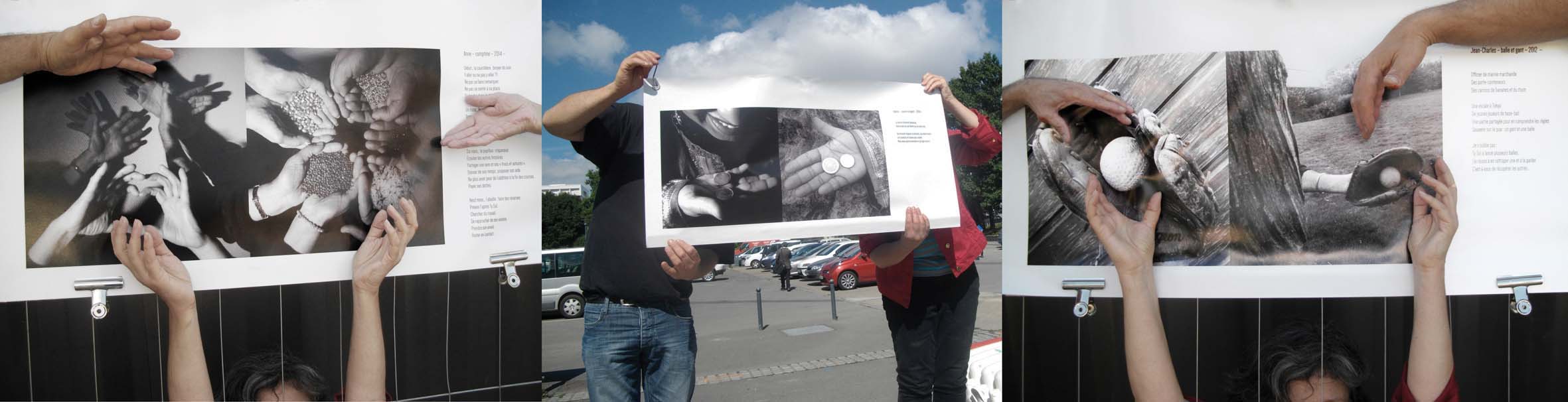 Zoom sur nos mains, flash sur paroles (p.94)