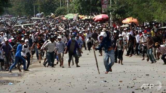 Petite femme morte au Cambodge