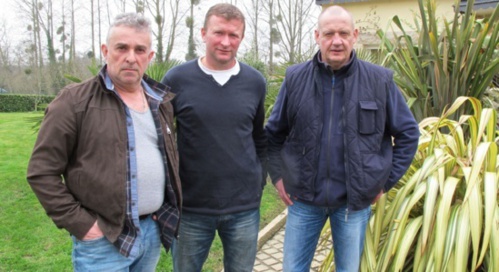 De g.à d. Stéphane Rouxel, Laurent Guillou et Pascal Brigant