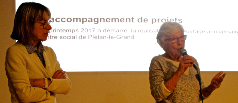 Cathy et Claude, d'ATD-Quart Monde, présentant le blog "1001 histoires" Cathy et Claude, d'ATD-Quart Monde, présentant le blog "1001 histoires"