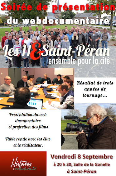 Sortie du webdocumentaire « Les 11&Saint-Péran » 
