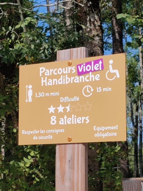 Sur Handirect, le premier parcours handibranche en France