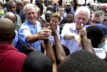Les présidents Bush et Clinton en duo pour Haïti Les présidents Bush et Clinton en duo pour Haïti