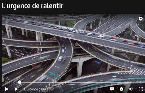 A voir sur Arte : "L'urgence de ralentir"