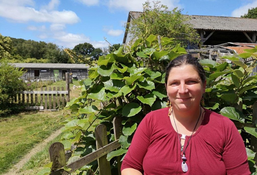 Anne-Laure Nicolas a imaginé l'Eco domaine Le Bois du Barde (photo : Tugdual Ruellan).