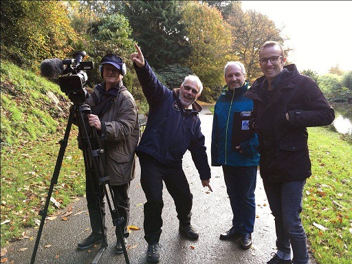 Les bénévoles du Moulin à images en tournage (photo le Moulin à images).