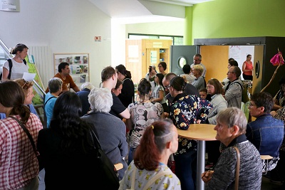 Inauguration du Frigotroc au centre social de Villejean en 2017 (photo Bug).