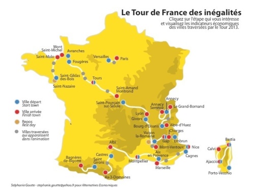 Suivez le Tour de France des Inégalités