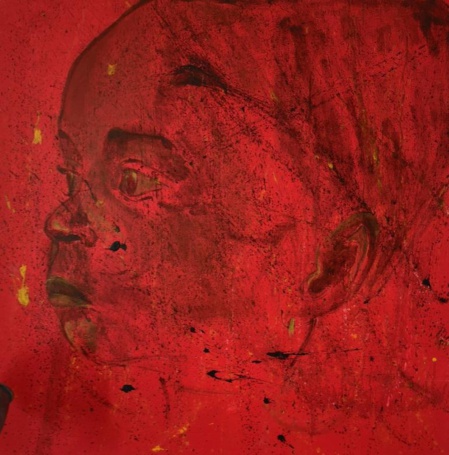 Jean-Luc peint les visages d'enfants. Ici, Kaoussara du Burkina Fasso. Jean-Luc peint les visages d'enfants. Ici, Kaoussara du Burkina Fasso.