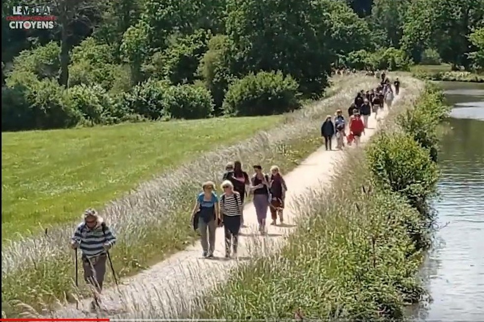 Dimanche, entre Betton et Saint Germain-sur-Ille (capture d'écran de la vidéo du Média Citoyen)