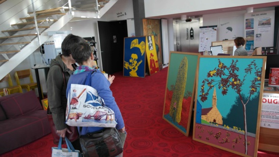 Les peintures Pop Art, à la Andy Wharol , œuvres des habitants de Nizon( 29)
