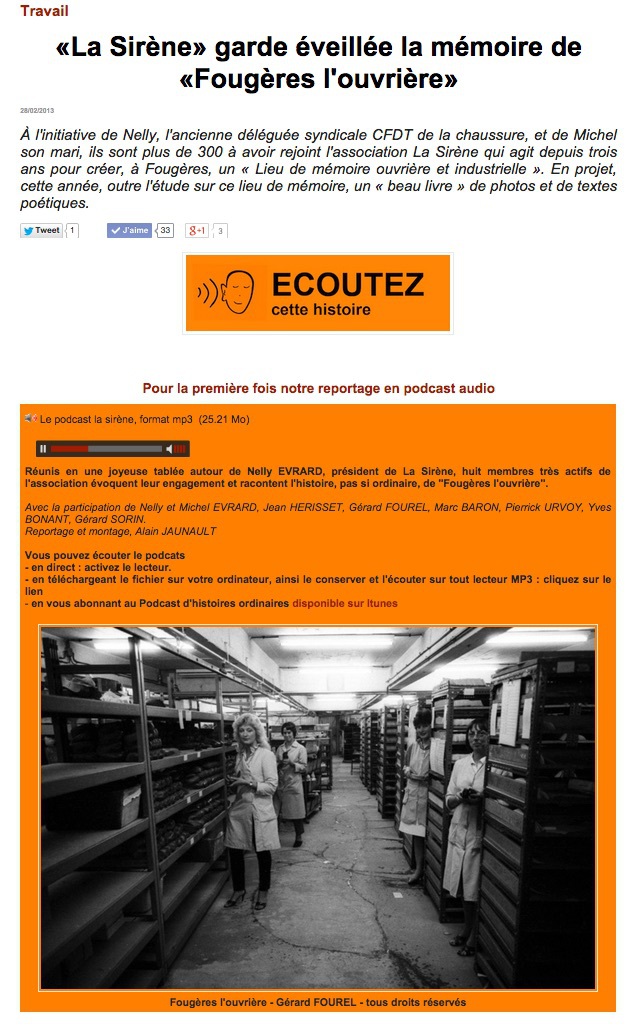 A Fougères, le son de "La Sirène" est monté d'un ton A Fougères, le son de "La Sirène" est monté d'un ton