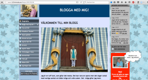 Capture d'écran du blog de Dagny. Capture d'écran du blog de Dagny.