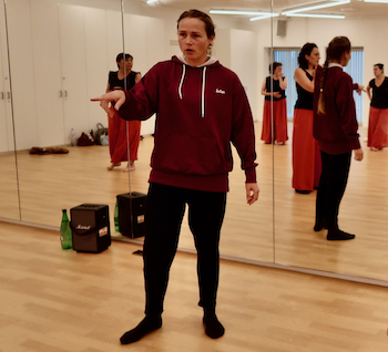 avec la danseuse Fannie Lesage avec la danseuse Fannie Lesage
