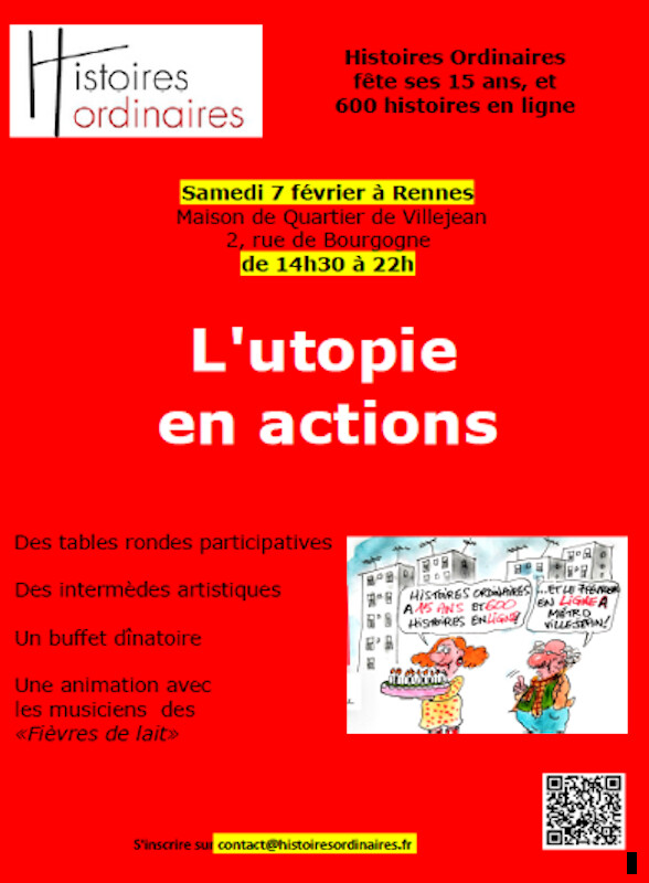Le 7 février, fêtez avec la rédaction les 15 ans d'Histoires Ordinaires