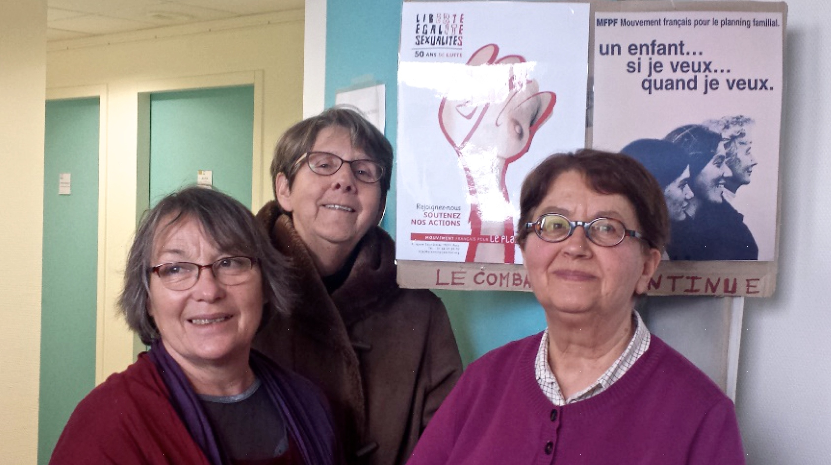 De gauche à droite, Chantal, Anna et Marie-France