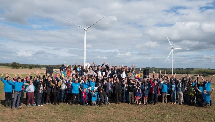 Les citoyens des pays de Vilaine ont créé trois parcs éoliens - ici, Avessac en Loire-Atlantique.