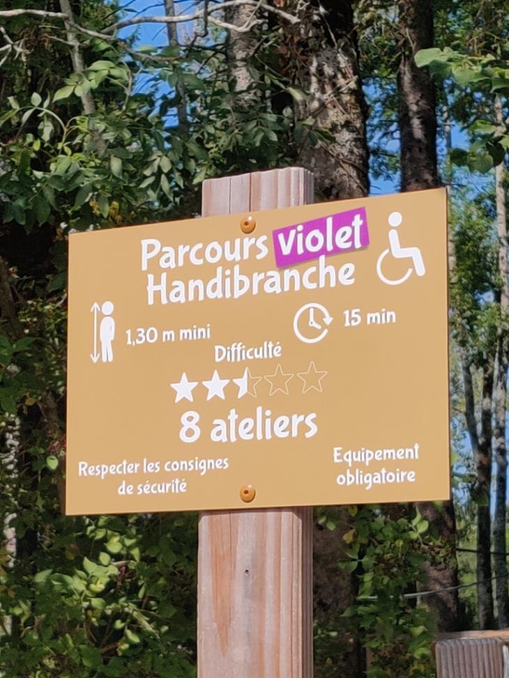 Sur Handirect, le premier parcours handibranche en France
