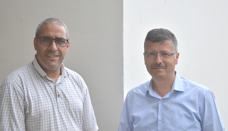Mustafa Arslan Président du Conseil départemental du culte musulman d'Ille et Vilaine, à droite, et  Abdelatif Ouali , trésorier.