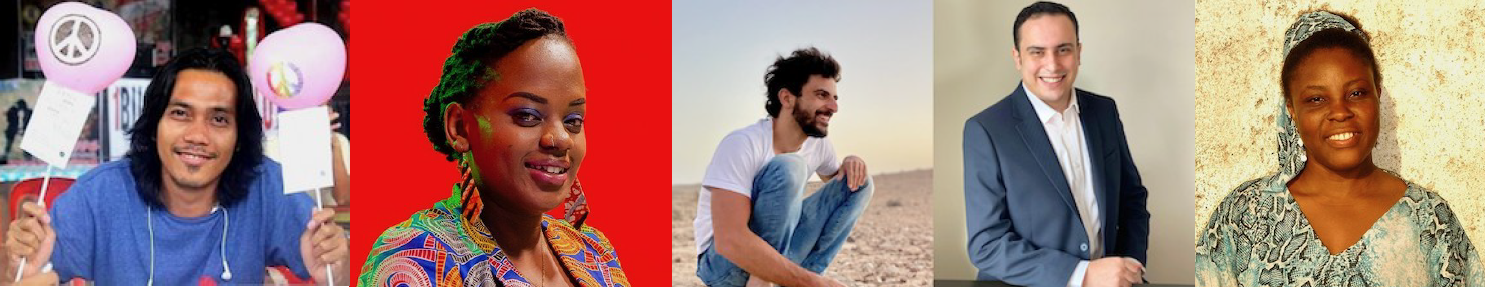 Le Philippin Bong, la Burundaise Dacia, le Palestinien Ahmed et l’Israélien Yuval, la Haïtienne Jocelyne Le Philippin Bong, la Burundaise Dacia, le Palestinien Ahmed et l’Israélien Yuval, la Haïtienne Jocelyne