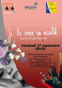 Sur scène, le cri de Rachel, victime de violences conjugales