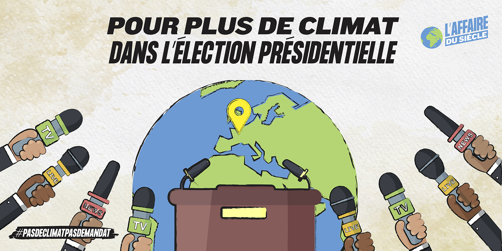 Pétition : les candidats doivent parler davantage du climat !