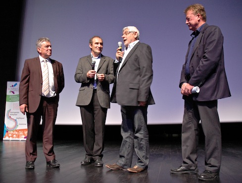 Les quatre directeurs fondateurs de "Différent et Compétent". De gauche à droite : René Gendrot, Christian Guitton, Gérard Brière et Roland Louët.