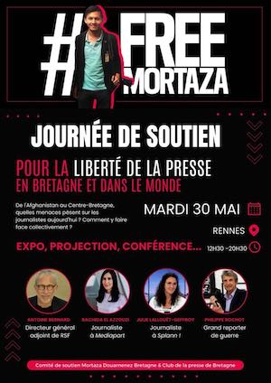Mardi 30 mai, à Rennes, journée de soutien à Mortaza Behboudi