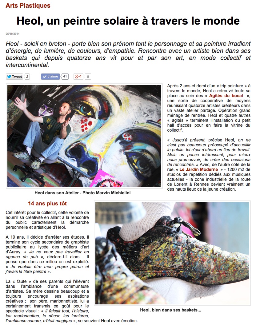 Le 5 Octobre 2011, nous découvrions Héol. A lire, voir et revoir... Le 5 Octobre 2011, nous découvrions Héol. A lire, voir et revoir...