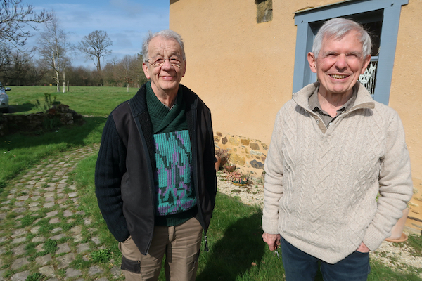 De g. à d., Michel Besnard et Henri Busnel