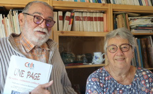 Robert et Marie-Cécile Gaulon dans leur maison qu'ils louent à Nevers. Une vie d'engagement à deux.