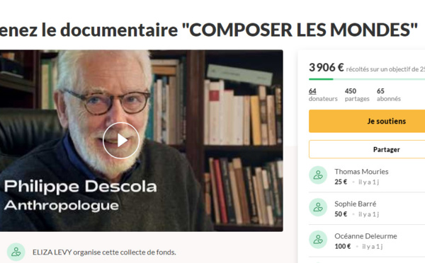 Financement participatif : le documentaire de P. Descola "Composer les mondes"