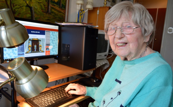 Dagny a commencé l'informatique à 99 ans