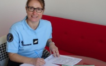 La gendarme Cécile Peronnet lutte contre les violences intrafamiliales La gendarme Cécile Peronnet lutte contre les violences intrafamiliales