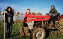 Elles sont trois et font pousser leur emploi avec Grelinette et Ferguson Elles sont trois et font pousser leur emploi avec Grelinette et Ferguson