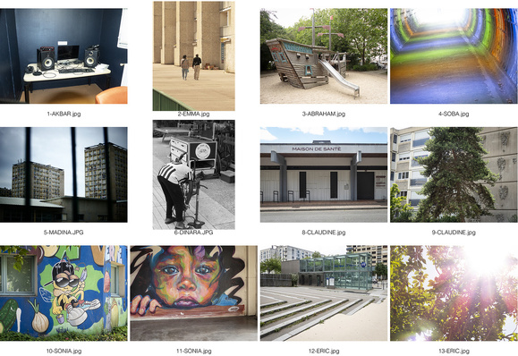 Planche contact des photos de l'exposition "Du lieu au lien" Planche contact des photos de l'exposition "Du lieu au lien"