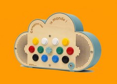 Un bouton de couleur pour chaque chanson.