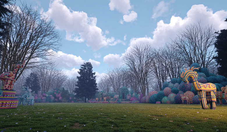 Découvrez ici un mode magique, coloré et bienveillant, épanoui d'une végétation vivante et peuplé de nouvelles espèces fantastiques  totalement respectées. C'est un monde parfait où l'air a une odeur douce "arôme framboise litchy delux". Ça sent bon ? Oui je sais ! La joie, le talent et la vie parfaite ! C'est peut aussi être ça l'avenir... SALTOUNA / JANA