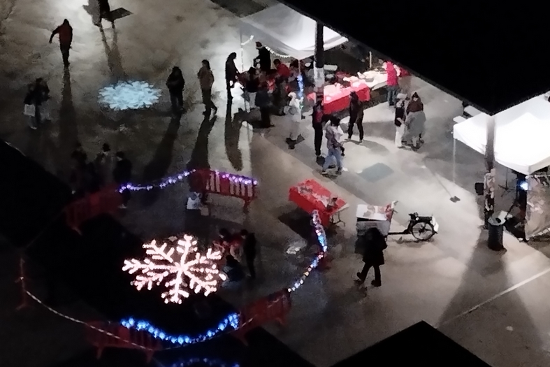 Le flocon terminé, vu d'un appartement (Photo Manon Boucharé, AFEV) Le flocon terminé, vu d'un appartement (Photo Manon Boucharé, AFEV)