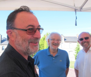 Alain et Michel, avec le maire, Maurice Renault Alain et Michel, avec le maire, Maurice Renault